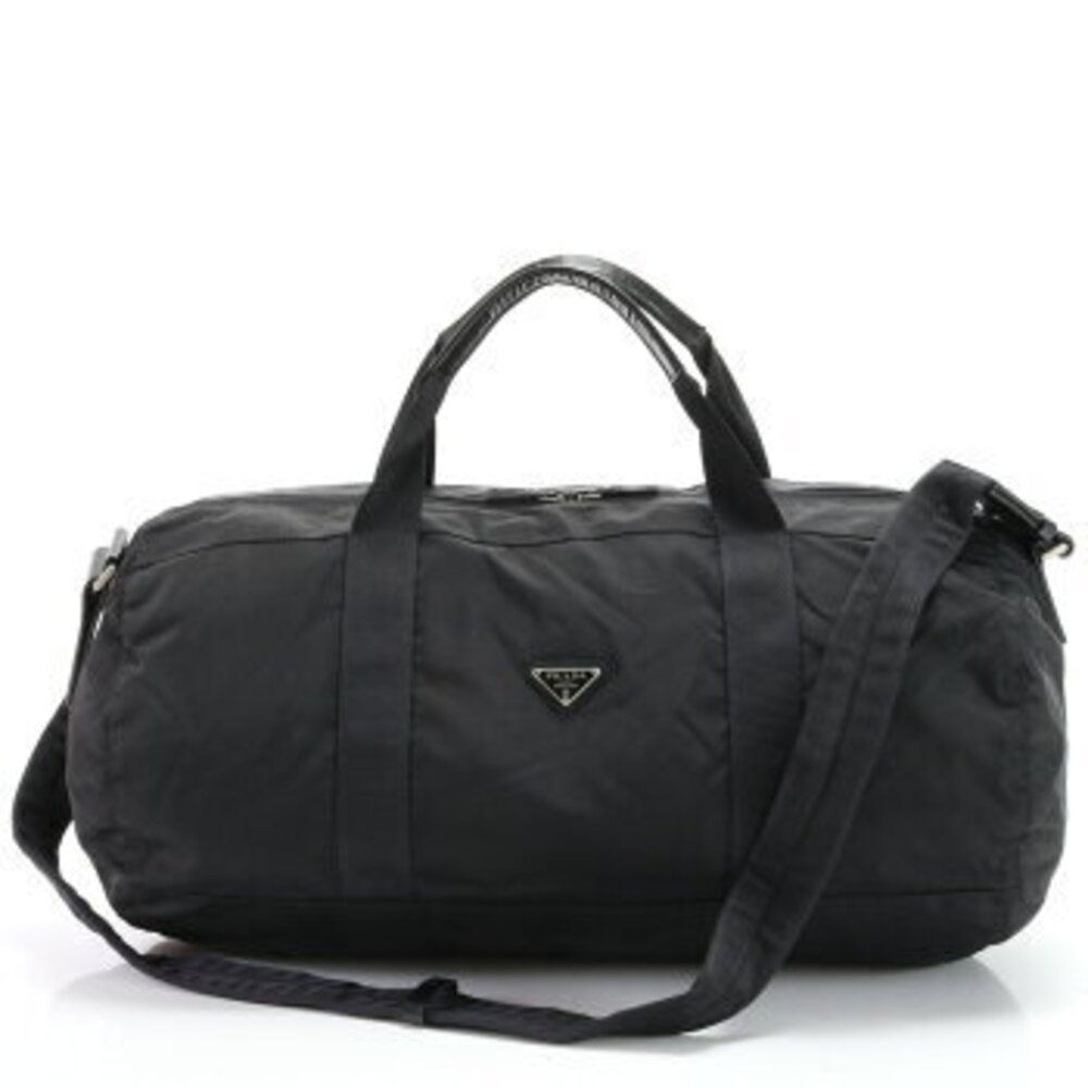 Prada Tessuto nylon triangular logo bag crossbody shoulder tote